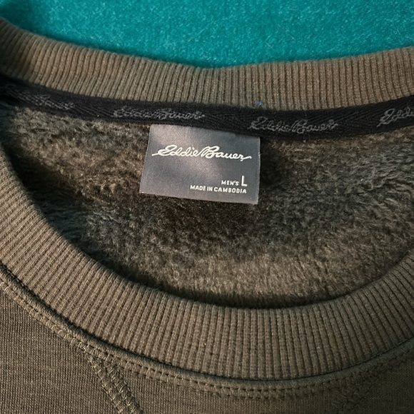 Eddie Bauer Fleece Lined Sweater - Picture 2 of 2